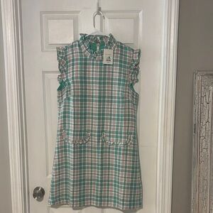 The Beaufort Bonnet Company Green and Pink Women’s Plaid Dress. Perfect for mom!
